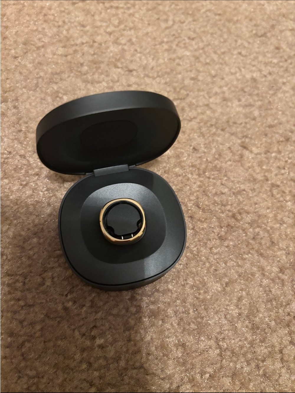 RingConn Gen 1 Smart Ring Gold Titanium Health Tracker Size 9 w/ Charging Case